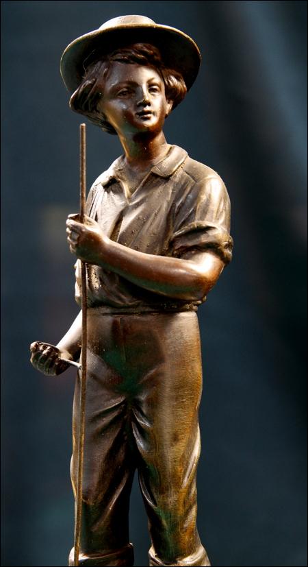 MARMUROWY ZEGAR Z PRZYSTAWKAMI PRZEŁ. XIX I XX w. - 7