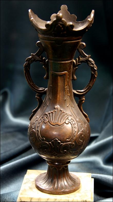 MARMUROWY ZEGAR Z PRZYSTAWKAMI PRZEŁ. XIX I XX w. - 8