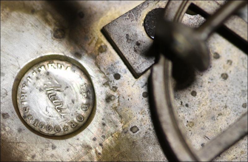 MARMUROWY ZEGAR Z PRZYSTAWKAMI PRZEŁ. XIX I XX w. - 13