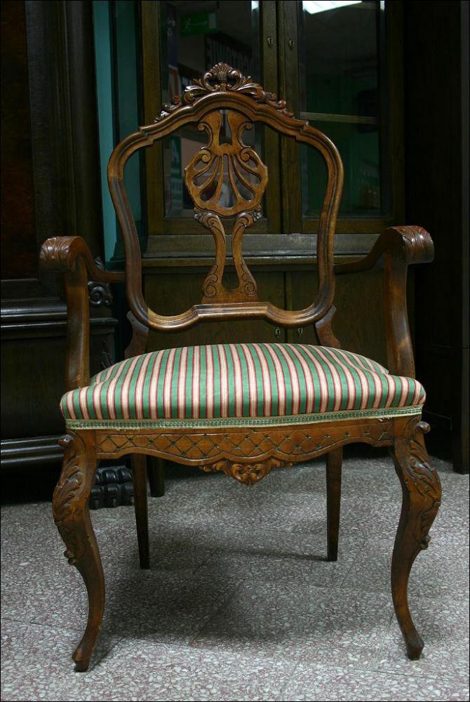 KOMPLET DWÓCH FOTELI / KRZESEŁ Z PODŁOKIETNIKAMI - 2