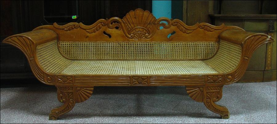 SOFA BIEDERMEIER Z RATANEM - 1