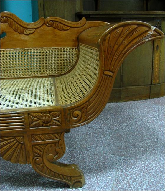 SOFA BIEDERMEIER Z RATANEM - 2