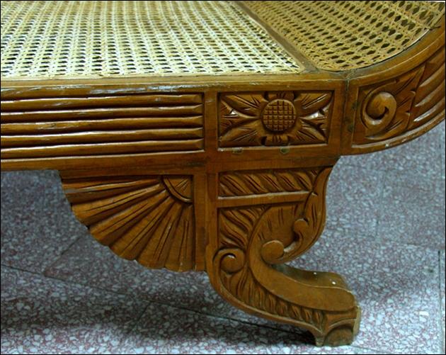 SOFA BIEDERMEIER Z RATANEM - 4