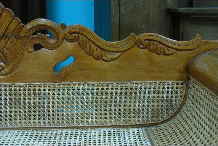 SOFA BIEDERMEIER Z RATANEM - 5