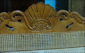 SOFA BIEDERMEIER Z RATANEM - zdjęcie 7