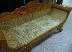 SOFA BIEDERMEIER Z RATANEM - zdjęcie 8