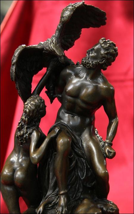 PROMETEUSZ  - FIGURKA Z BRĄZU (k) - 5