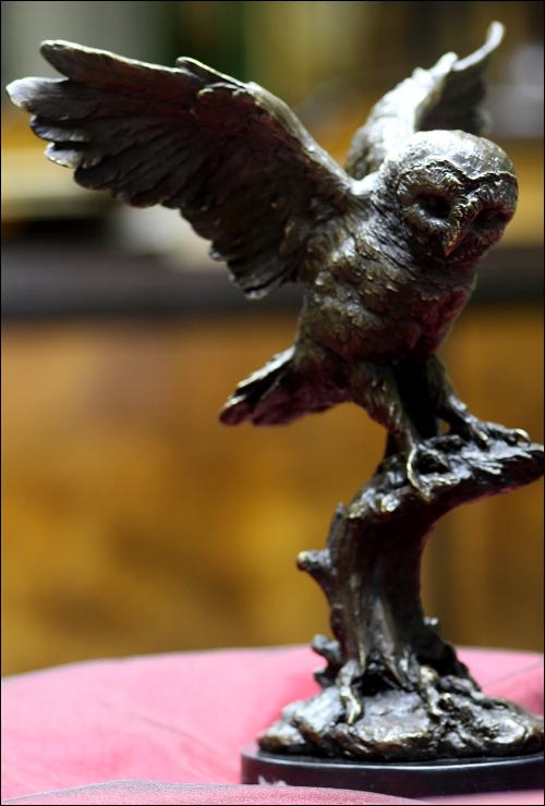 SOWA - STATUETKA Z BRĄZU (k) - 1