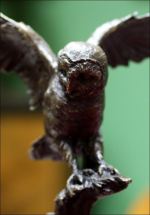 SOWA - STATUETKA Z BRĄZU (k) - 2
