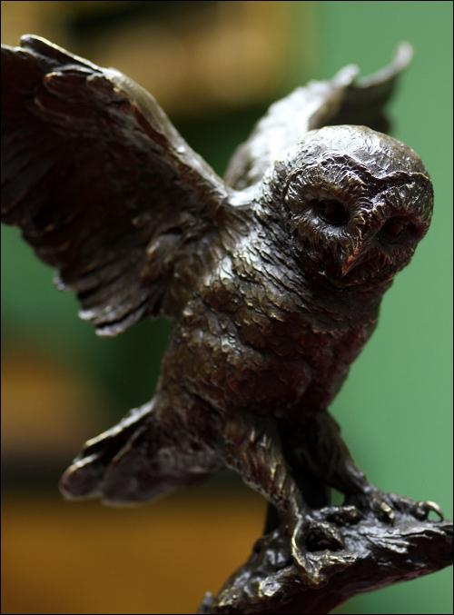 SOWA - STATUETKA Z BRĄZU (k) - 3