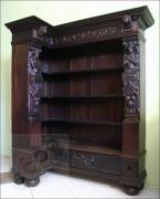 NAROŻNA DĘBOWA BIBLIOTEKA / REGAŁ (k) - zdjęcie 1