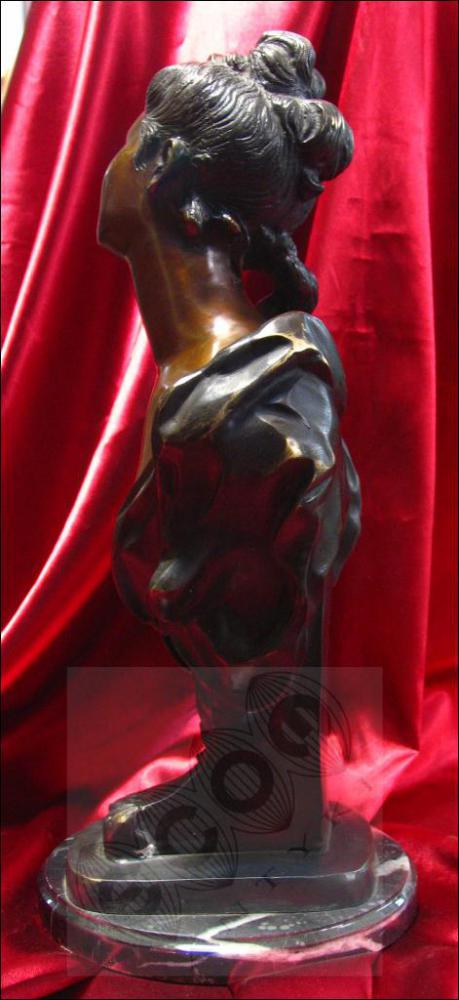 FIGURA Z BRĄZU - POPIERSIE (k) - 3