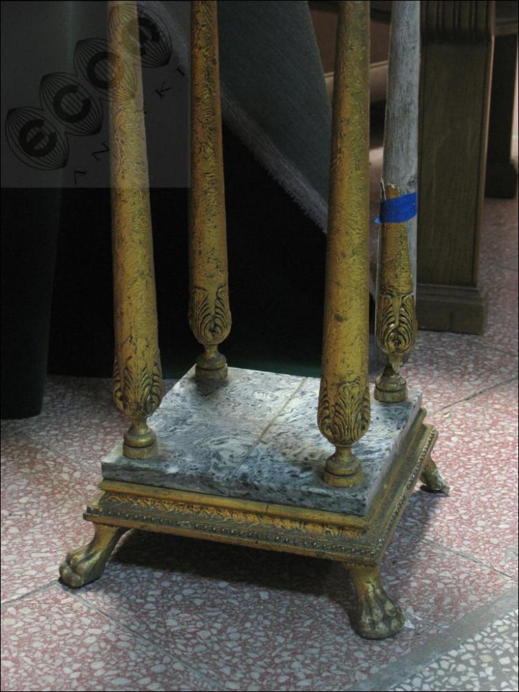 STOLIK Z MARMUROWYM BLATEM - 1