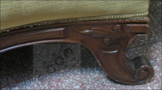 ORZECHOWY SZEZLONG z II POŁOWY XIX w (k) - zdjęcie 6