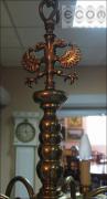 WISZĄCA LAMPA SZEŚCIORAMIENNA Z DWUGŁOWYM ORŁEM - zdjęcie 4