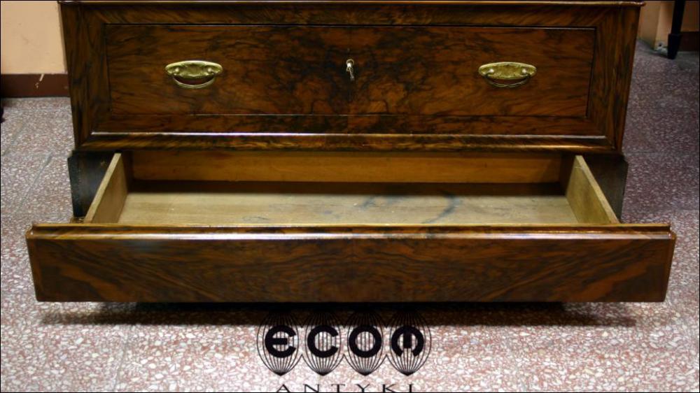 CUDOWNA , ORZECHOWA SZAFA Z POŁOWY XIX W. - 7