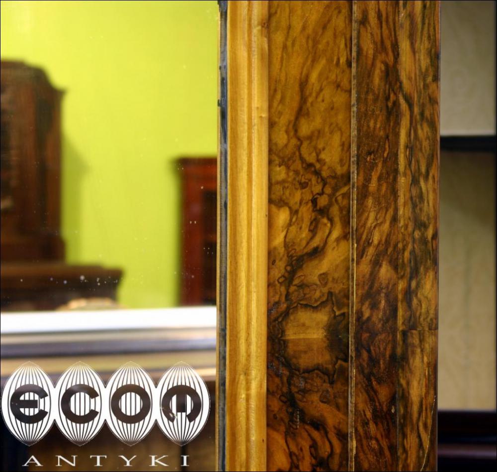 CUDOWNA , ORZECHOWA SZAFA Z POŁOWY XIX W. - 10