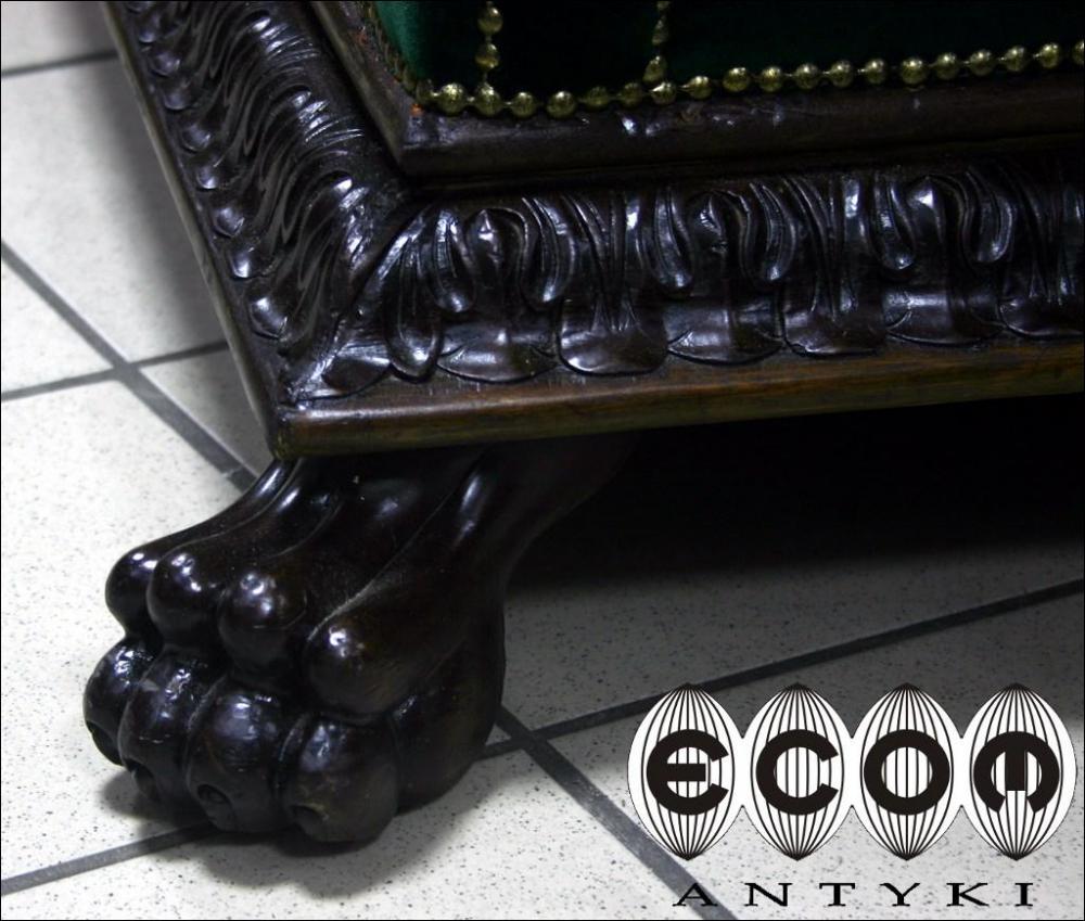 WIELKI ORZECHOWY FOTEL Z XIX WIEKU - 4