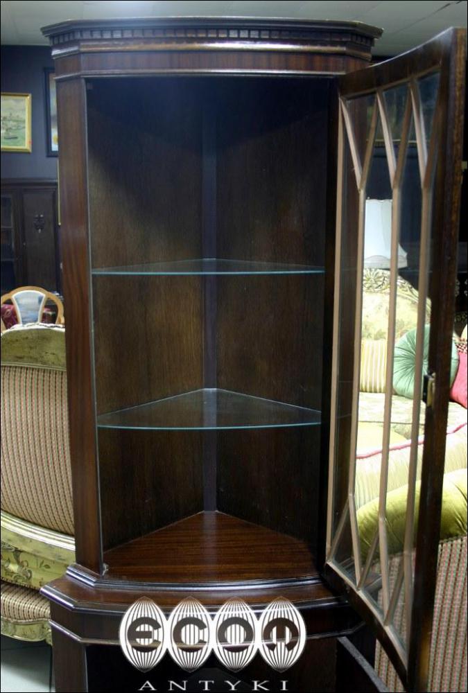 MAHONIOWA WITRYNA NAROŻNA - 2