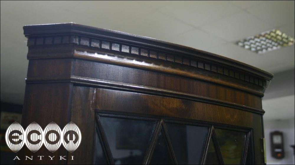 MAHONIOWA WITRYNA NAROŻNA - 3