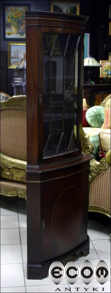 MAHONIOWA WITRYNA NAROŻNA - 5