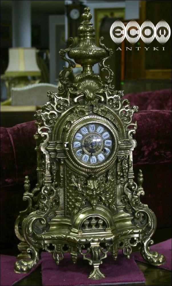 MASYWNY ZEGAR Z KANDELABRAMI - 2