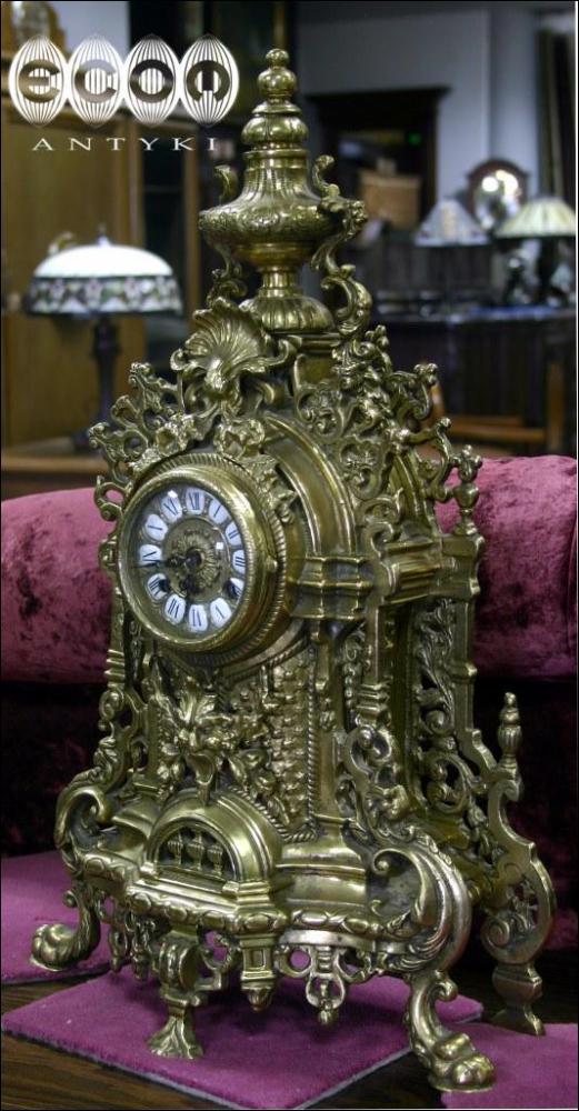 MASYWNY ZEGAR Z KANDELABRAMI - 3