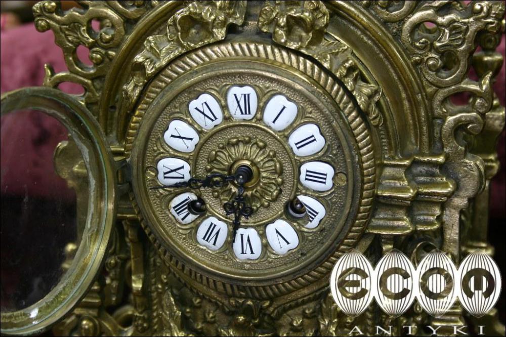 MASYWNY ZEGAR Z KANDELABRAMI - 7