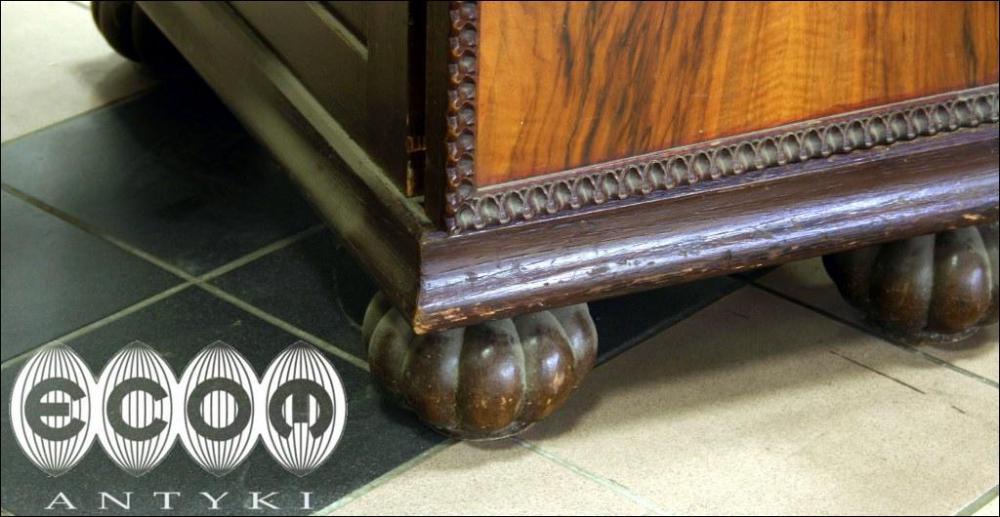 DĘBOWE BIURKO Z OKRESU MIĘDZYWOJENNEGO (OM) - 6