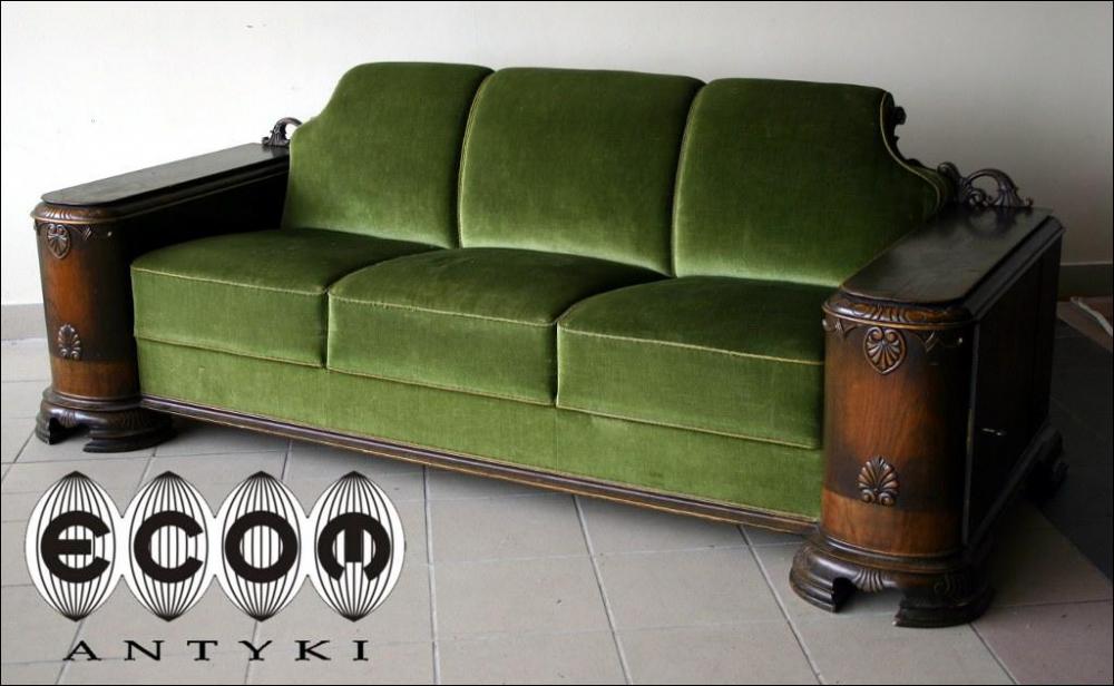 KOMPLET WYPOCZYNKOWY  ART DECO - 1