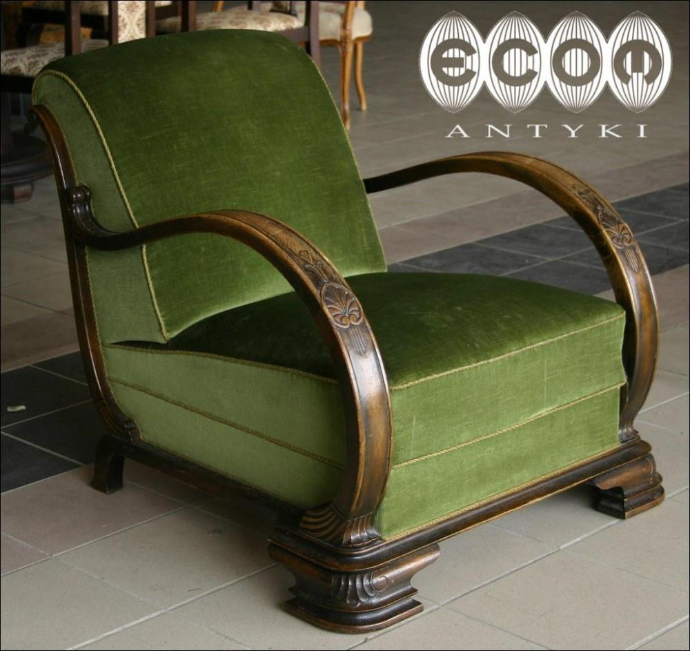KOMPLET WYPOCZYNKOWY  ART DECO - 11
