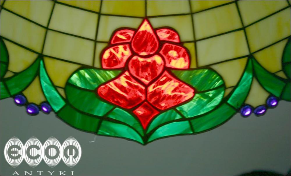LAMPA WISZĄCA W STYLU TIFFANY - 1
