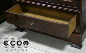 MAHONIOWA WITRYNA, BIBLIOTEKA BIEDERMEIER PO RENOWACJI - zdjęcie 6