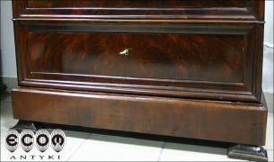 MAHONIOWA WITRYNA, BIBLIOTEKA BIEDERMEIER PO RENOWACJI - zdjęcie 7