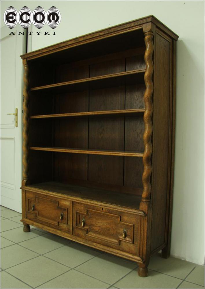 REGAŁ,  BIBLIOTECZKA DĘBOWA - 7