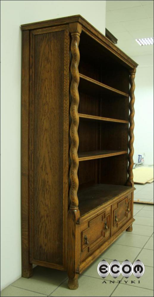 REGAŁ,  BIBLIOTECZKA DĘBOWA - 8