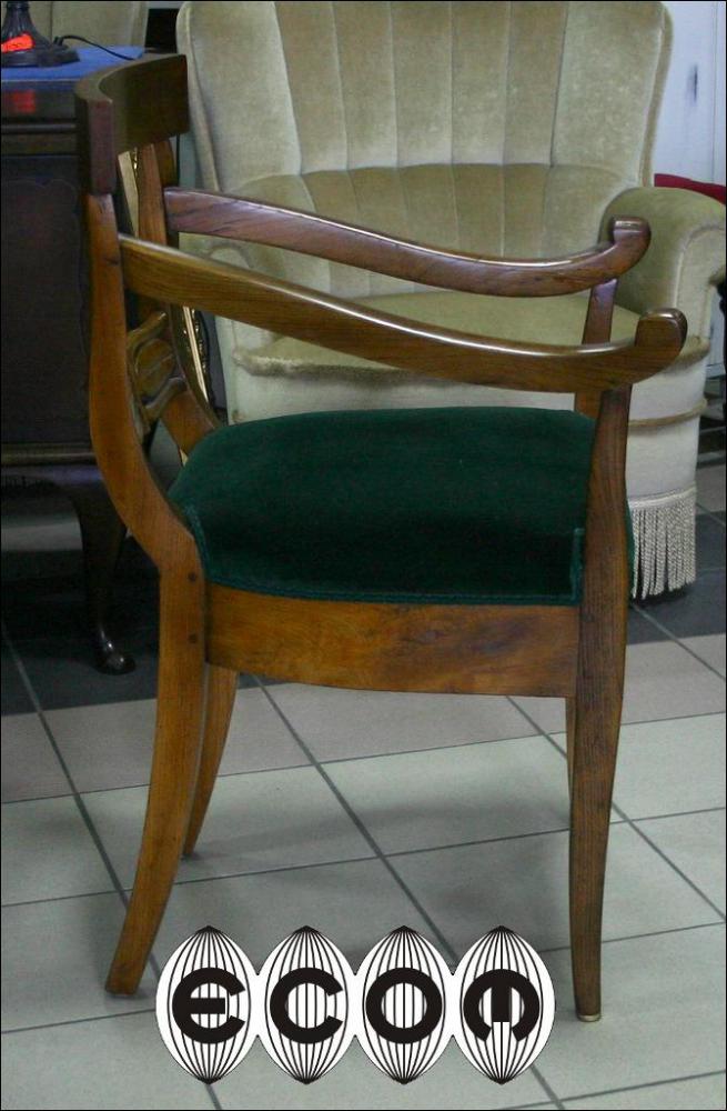 ORYGINALNY FOTEL BIEDERMEIER PO RENOWACJI - 1