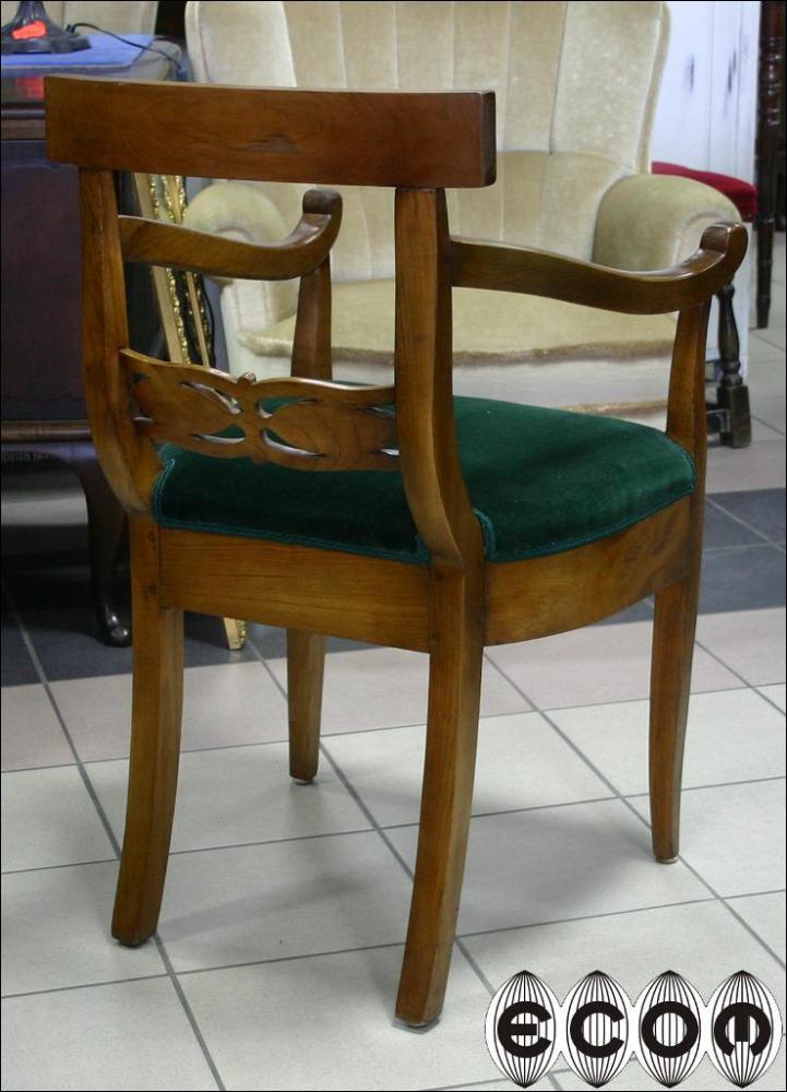 ORYGINALNY FOTEL BIEDERMEIER PO RENOWACJI - 2