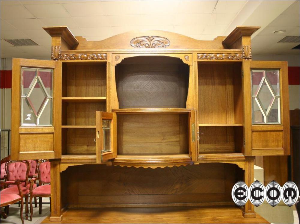 DĘBOWY KREDENS SECESYJNY - 2