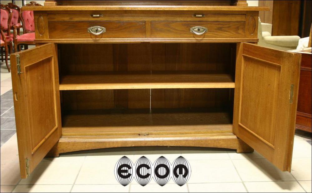 DĘBOWY KREDENS SECESYJNY - 8