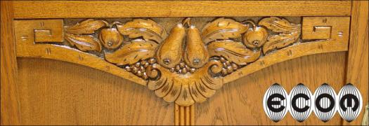 DĘBOWY KREDENS SECESYJNY - zdjęcie 11