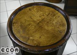 OKRĄGŁY DĘBOWY STOLIK - zdjęcie 2