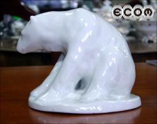 PORCELANOWA FIUGRKA - NIEDŹWIEDŹ POLARNY - zdjęcie 3