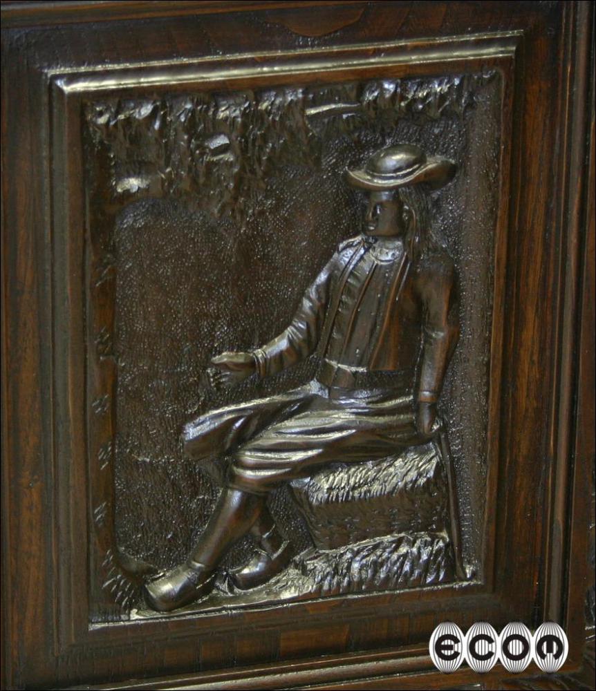 PRZEPIĘKNA DĘBOWA BIBLIOTEKA Z WITRAŻEM - 11
