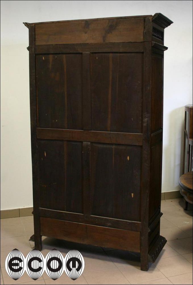 PRZEPIĘKNA DĘBOWA BIBLIOTEKA Z WITRAŻEM - 16