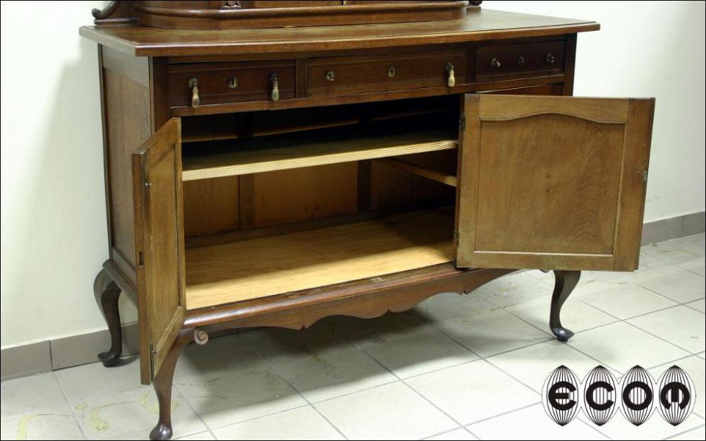 NIEWIELKI DĘBOWY KREDENS CHIPPENDALE - 7