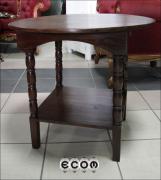 OKRĄGŁY DĘBOWY STOLIK - zdjęcie 1