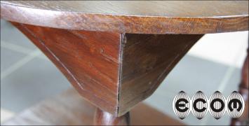 OKRĄGŁY DĘBOWY STOLIK - zdjęcie 6