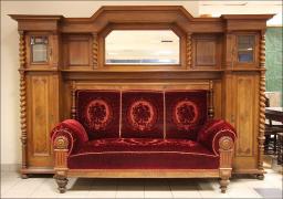 ORZECHOWA SOFA W ZABUDOWIE - zdjęcie 1