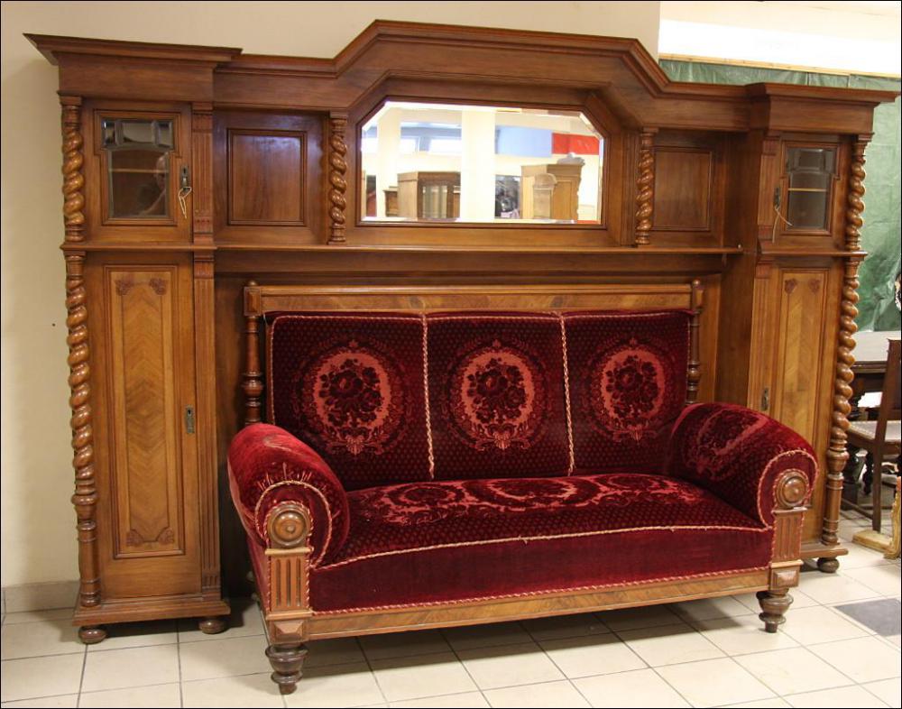 ORZECHOWA SOFA W ZABUDOWIE - 1